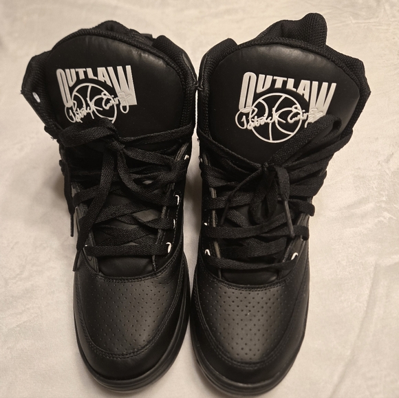 NWOT Patrick Ewing Putlaw 96 Shoes Leather Black/White Men\'s Size 10.5